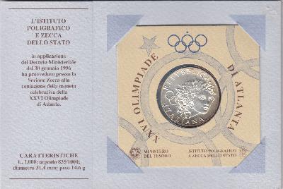 Beschrijving: 1.000 Lire  ATLANTA ORIGINAL PACKING